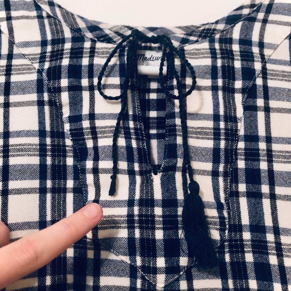 ๐ Madewell Plaid Dress ๐ - Picture 6 of 9